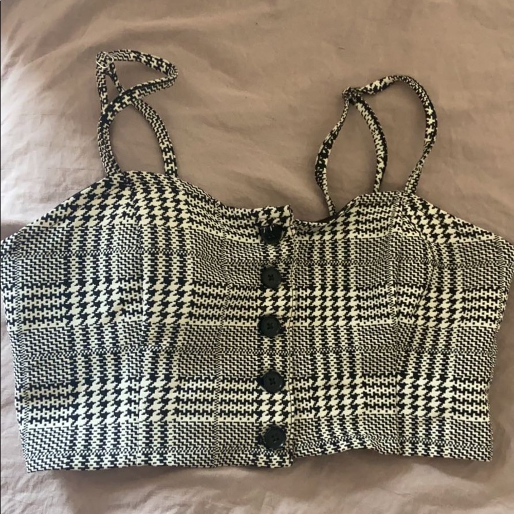 F21 Gingham Crop